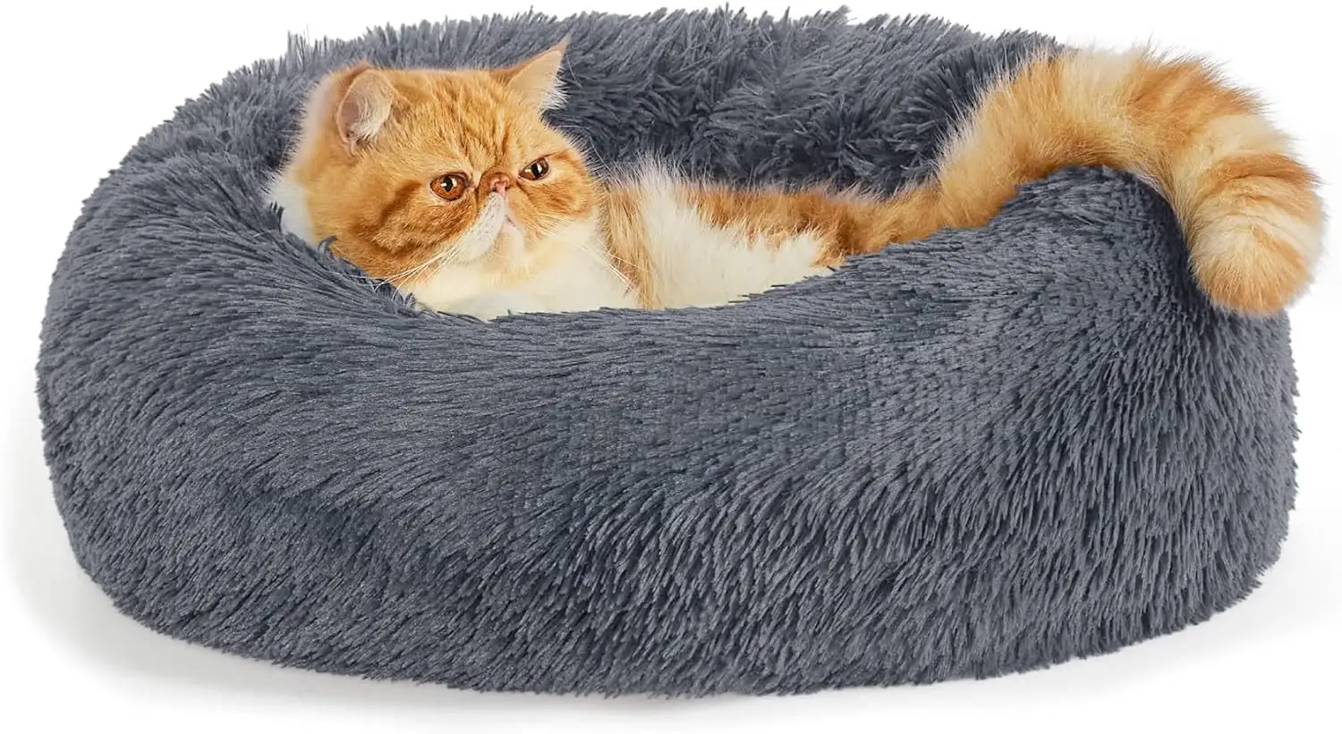 Indoor Solid Color Non-slip Round Fluffy Plush
