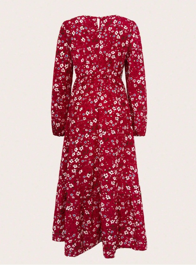 Vintage Print Long-sleeve Dress 20 44db4c9a cf86 481a 93ee 82f4ab6258de