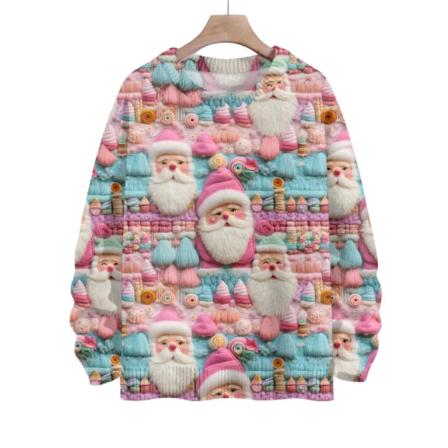 Thick Needle Sweater 3D Digital Printing Women's Christmas Top Bjcz840 6Xl - Shop at LoveMi