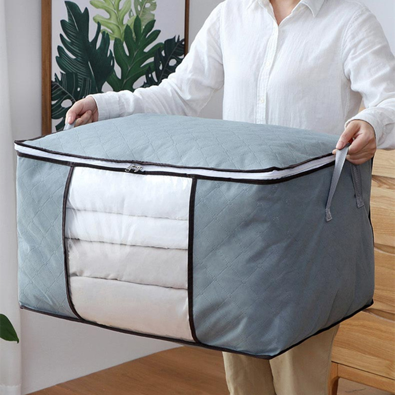 Non-woven Fabric Patchwork Storage Bag Rectangular Shape