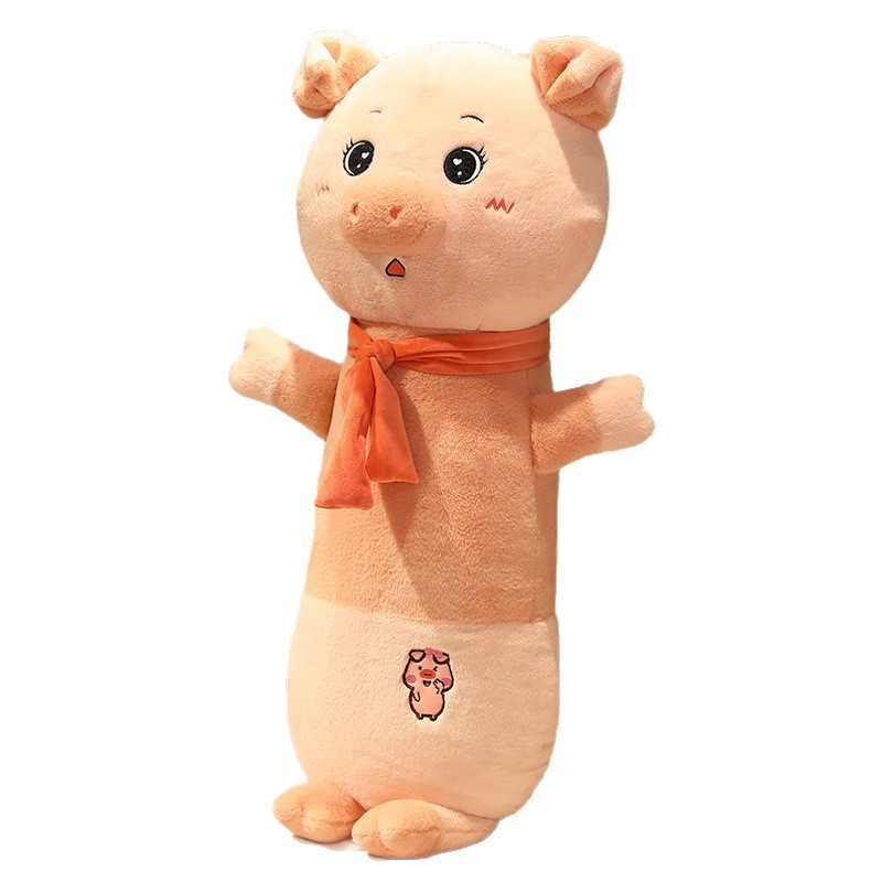 Cute Pig Long Plush Pillow Bunny Doll