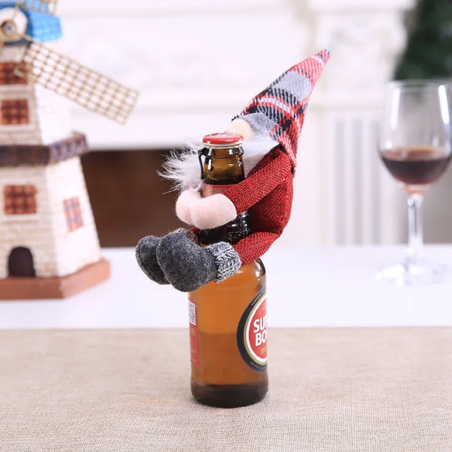 Christmas Decoration Supplies Santa Claus Bottle Cap Gjt157 Red - Shop at LoveMi