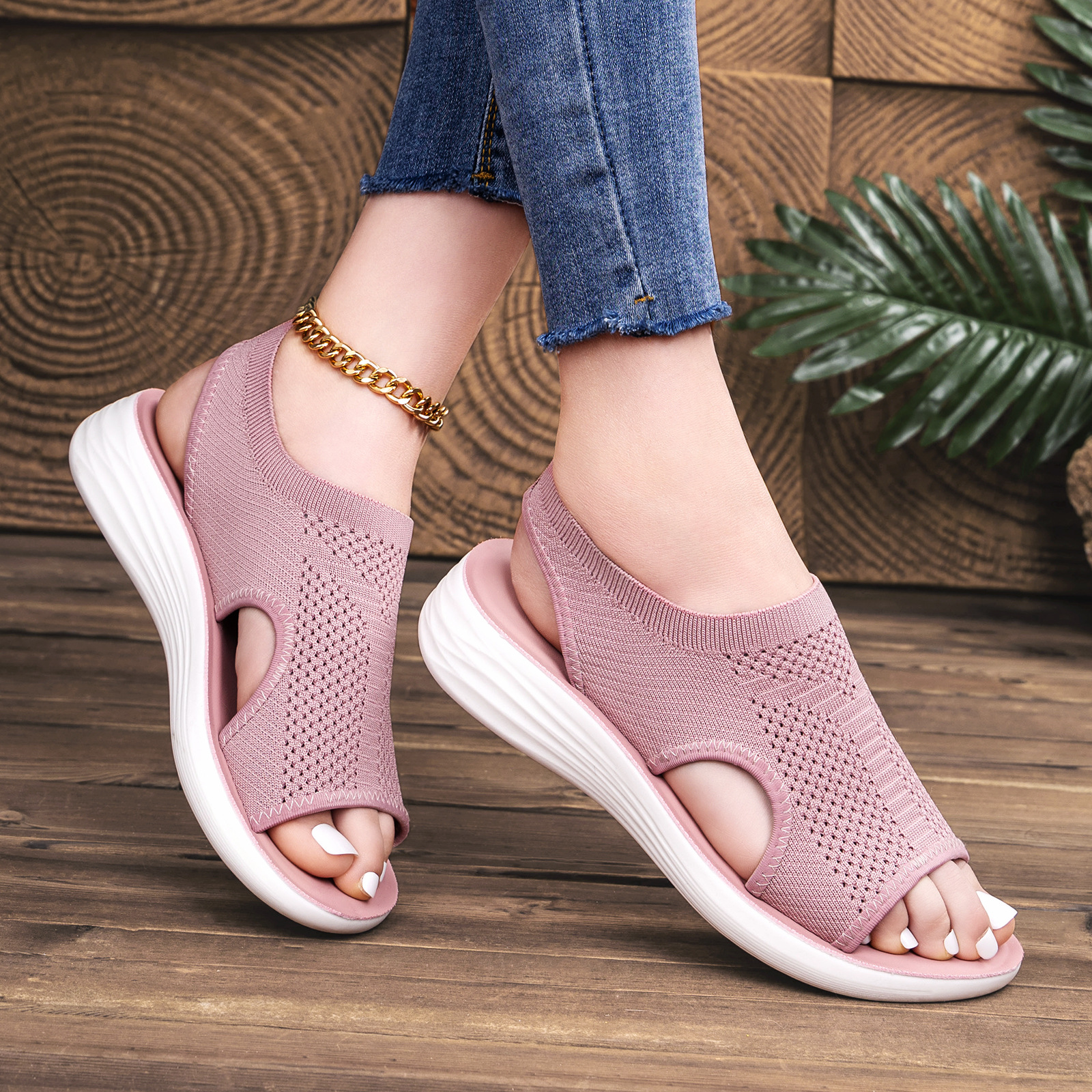 Flyknit Slip-On Sandals, picture 4 of 7