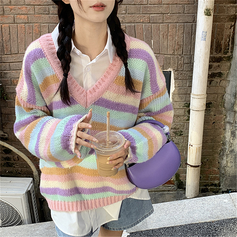 Sea Wool Knit Cardigan Long Loose And Idle