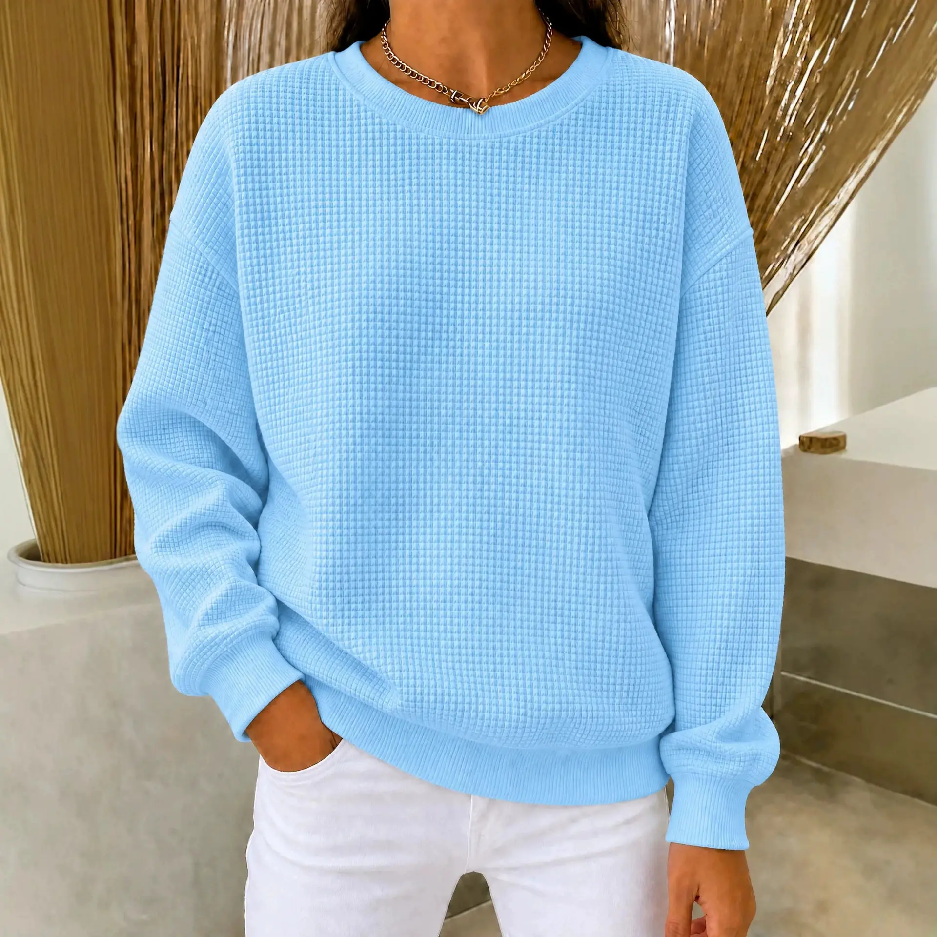 Best-selling Solid-color Minimalist Womens Top