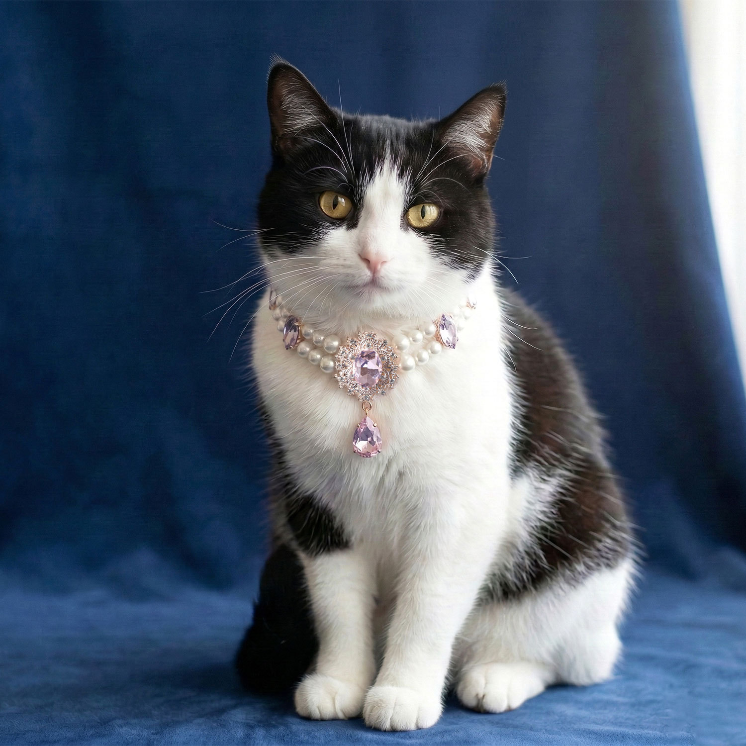 Pet Jewelry Gemstone Crystal Necklace detail photo 7