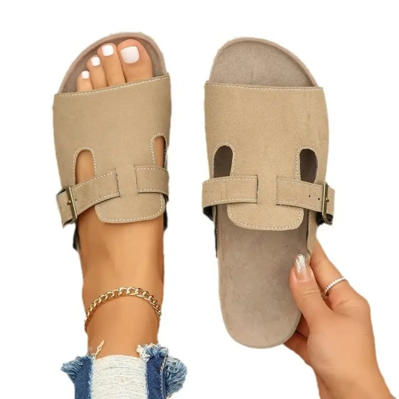 Plus Size Suede Belt Buckle Women's Shoes Platform