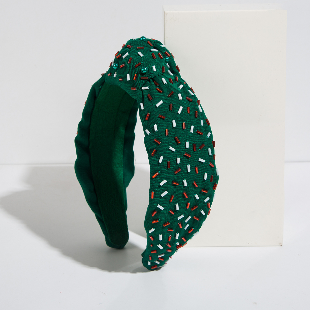 Fashion Hand-stitched Glass Tube Headband Temperament — foto 12