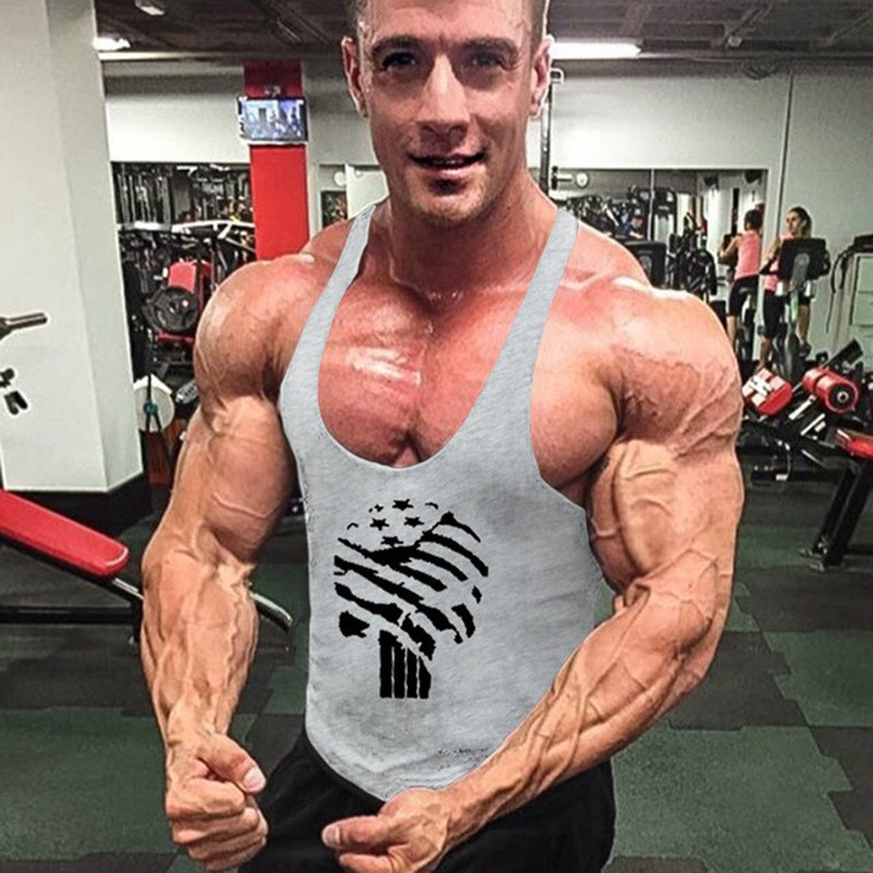 Mens Trendy Sleeveless Cotton Tank Top With Thin Straps