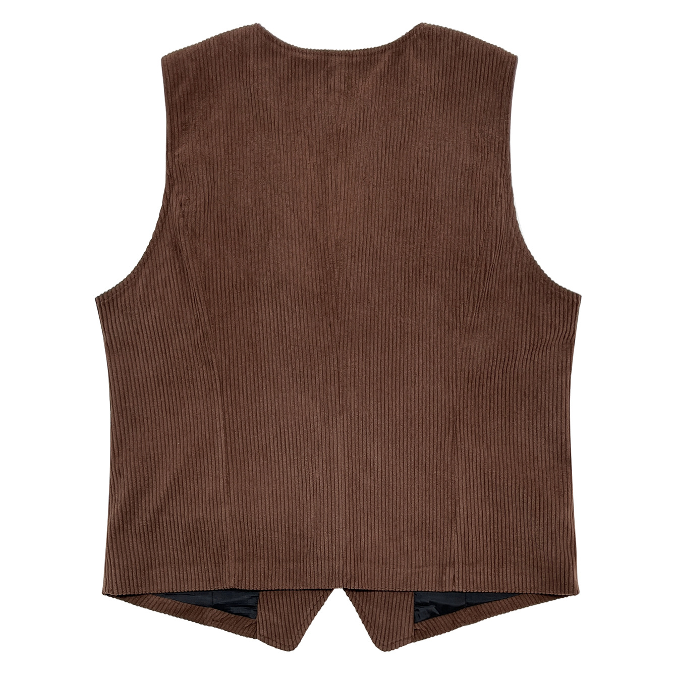 Mens Corduroy Vest With Patchwork Pockets And Outer Jacket