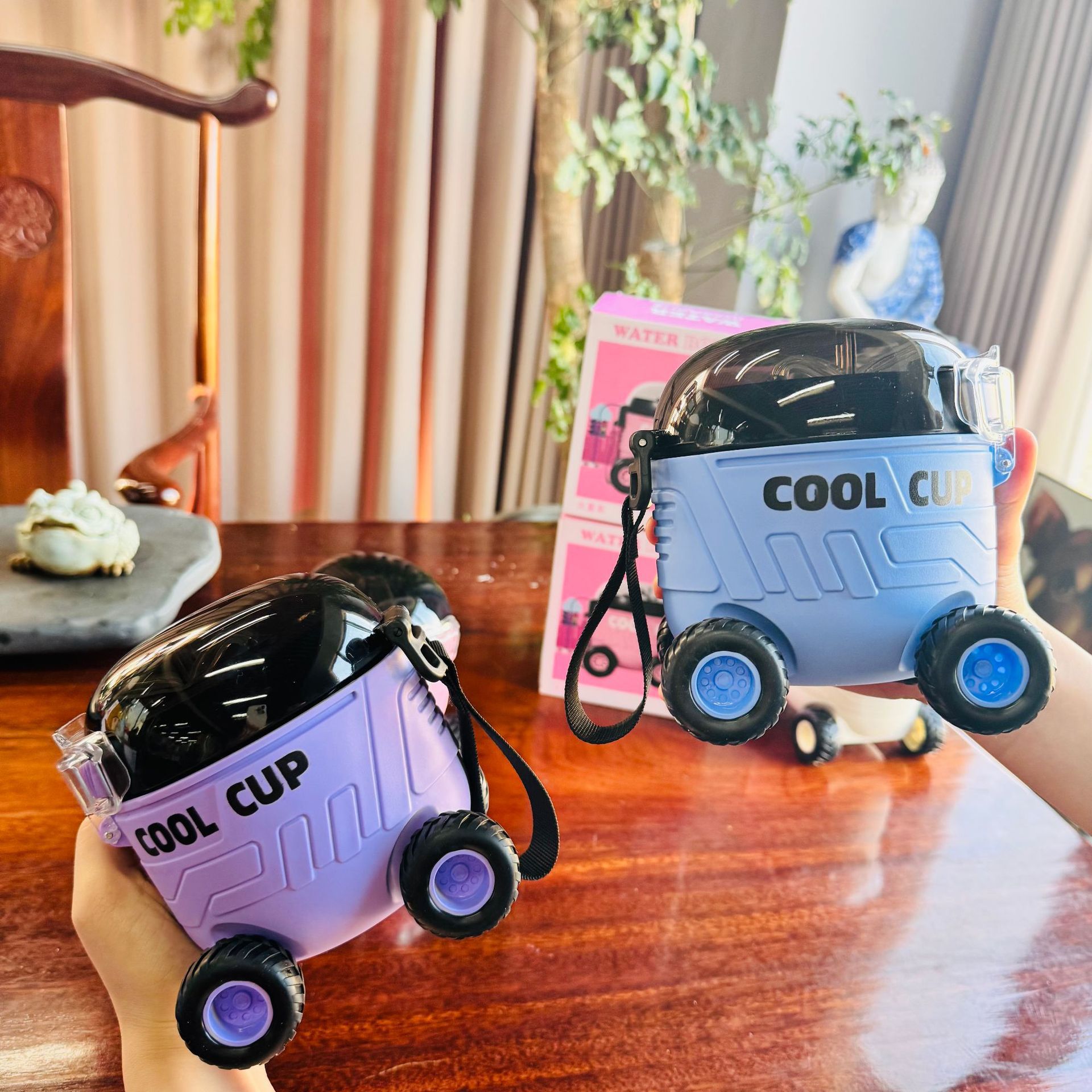 Boys And Girls Plastic Good-looking Children's Fun Mars Rover Plastic Water Cup