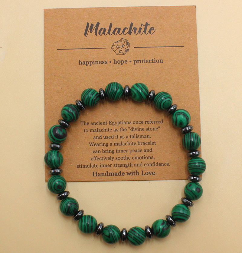 Natural Stone Bead Bracelet For Protection And Relief
