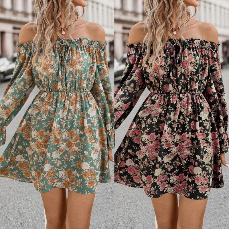 Womens Independent-site Off-shoulder Dress Ethereal Fairy Gown