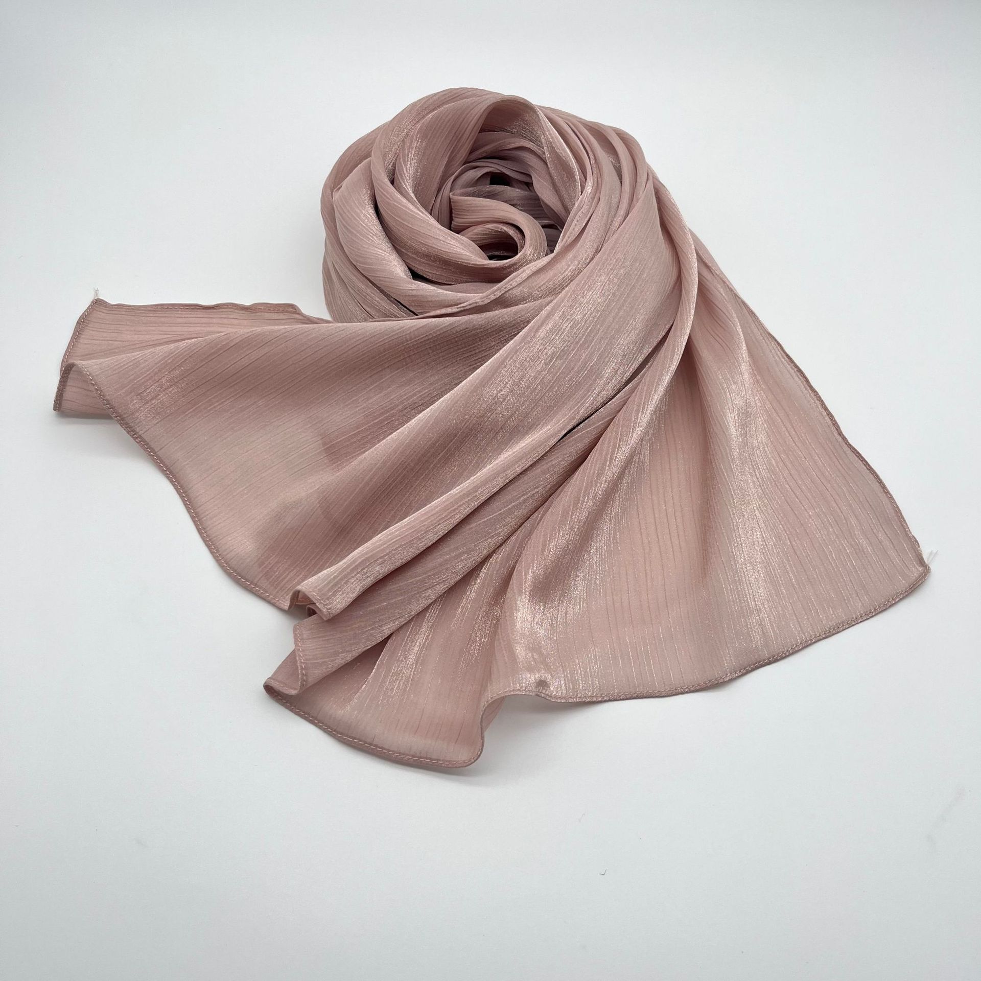 Shiny Satin Scarf Malay Scarf - Image 11