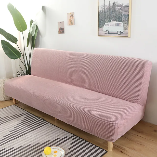 Solid Color Universal Corn Velvet Sofa Mattress Dust Cover Set Of Dark Pink - Shop at LoveMi