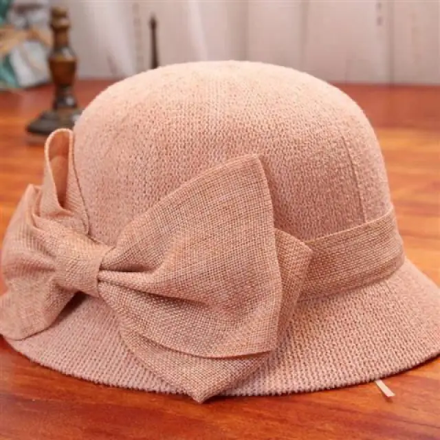 Korean Style Versatile Fashion Foldable Sun shading Gift Big Bow Pink - Shop at LoveMi