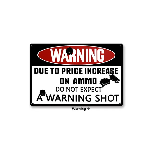 Bar Clothing Store Home Wall Decoration Iron Skin Painting Warning11 - Shop at LoveMi