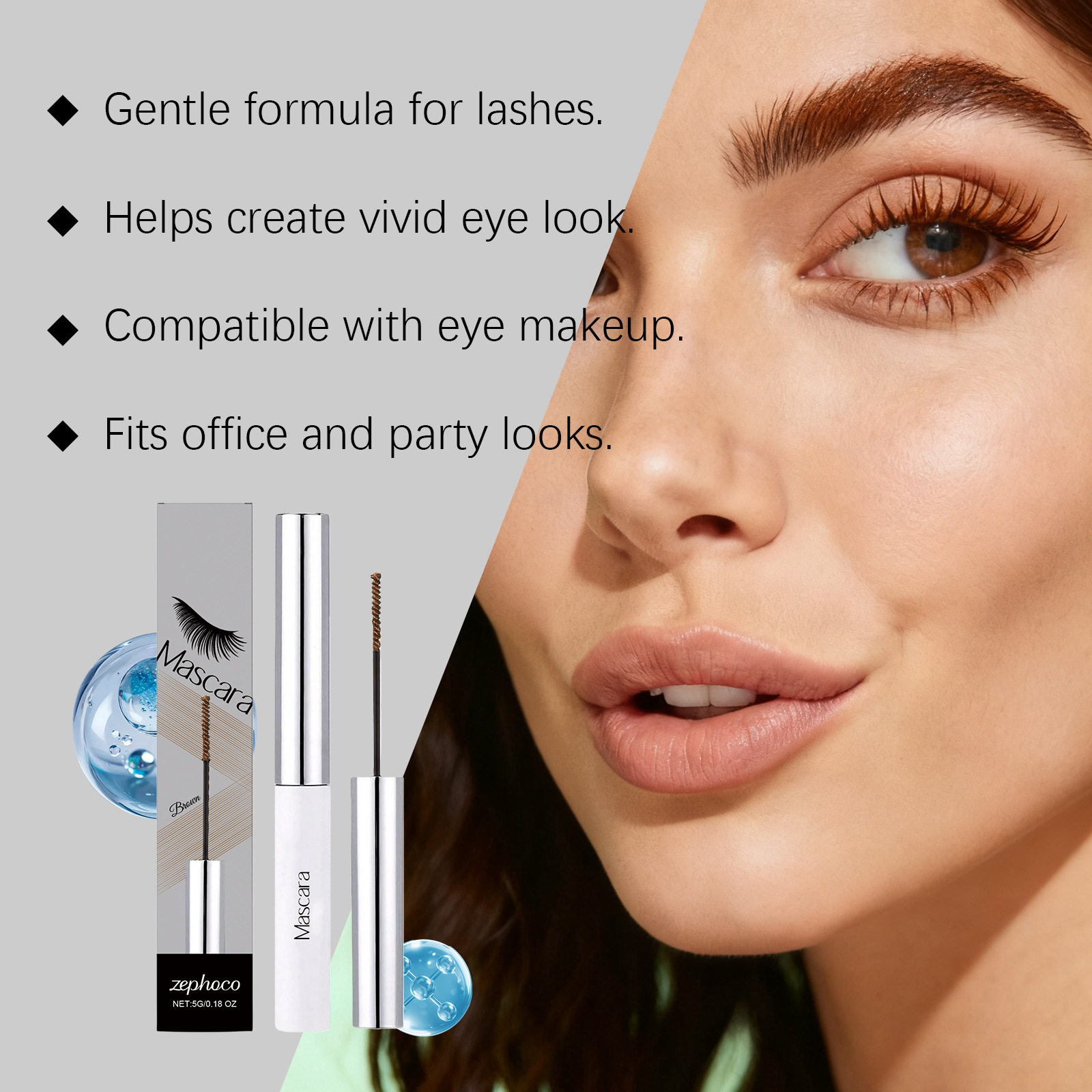 Lightweight, Smooth, Smudge-proof, Naturally Curled, Daily Beautiful Makeup 4