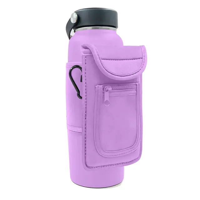 Fitness Magnetic Cup Large Capacity Kettle Storage Outdoor Sports Bottle Cover Purple - Shop at LoveMi
