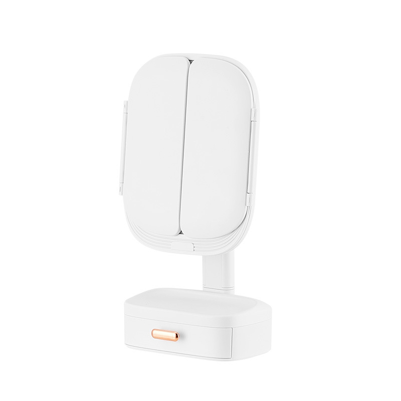 Led Desktop Cosmetic Mirror Household Foldable With Light 5