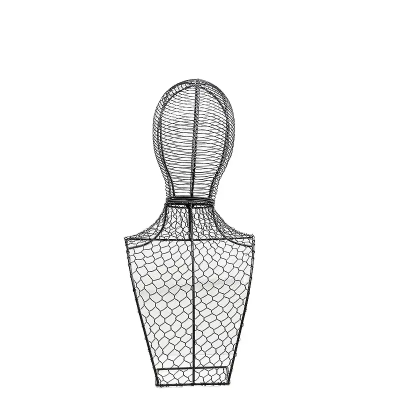 Half-length Portrait Ornament Rack Wrought Iron Model Jewelry Rack Hat Item Rack Decoration Rack Headdress Rack