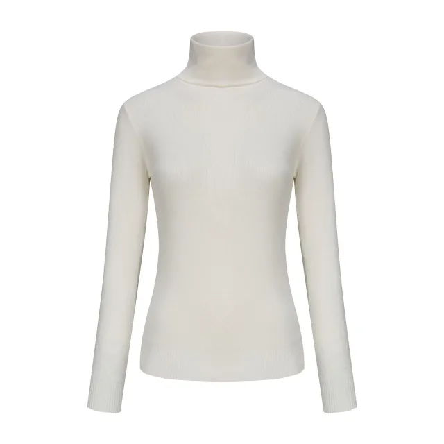 Women's Clothing High Neck Inner Wear Fashion Tops White - Shop at LoveMi