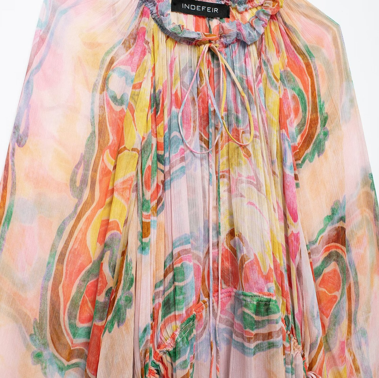 European And American Style Women Printing Midi Skirt Dress