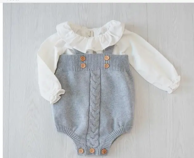 Title 3, Knitted wool triangle romper, soft and warm for...