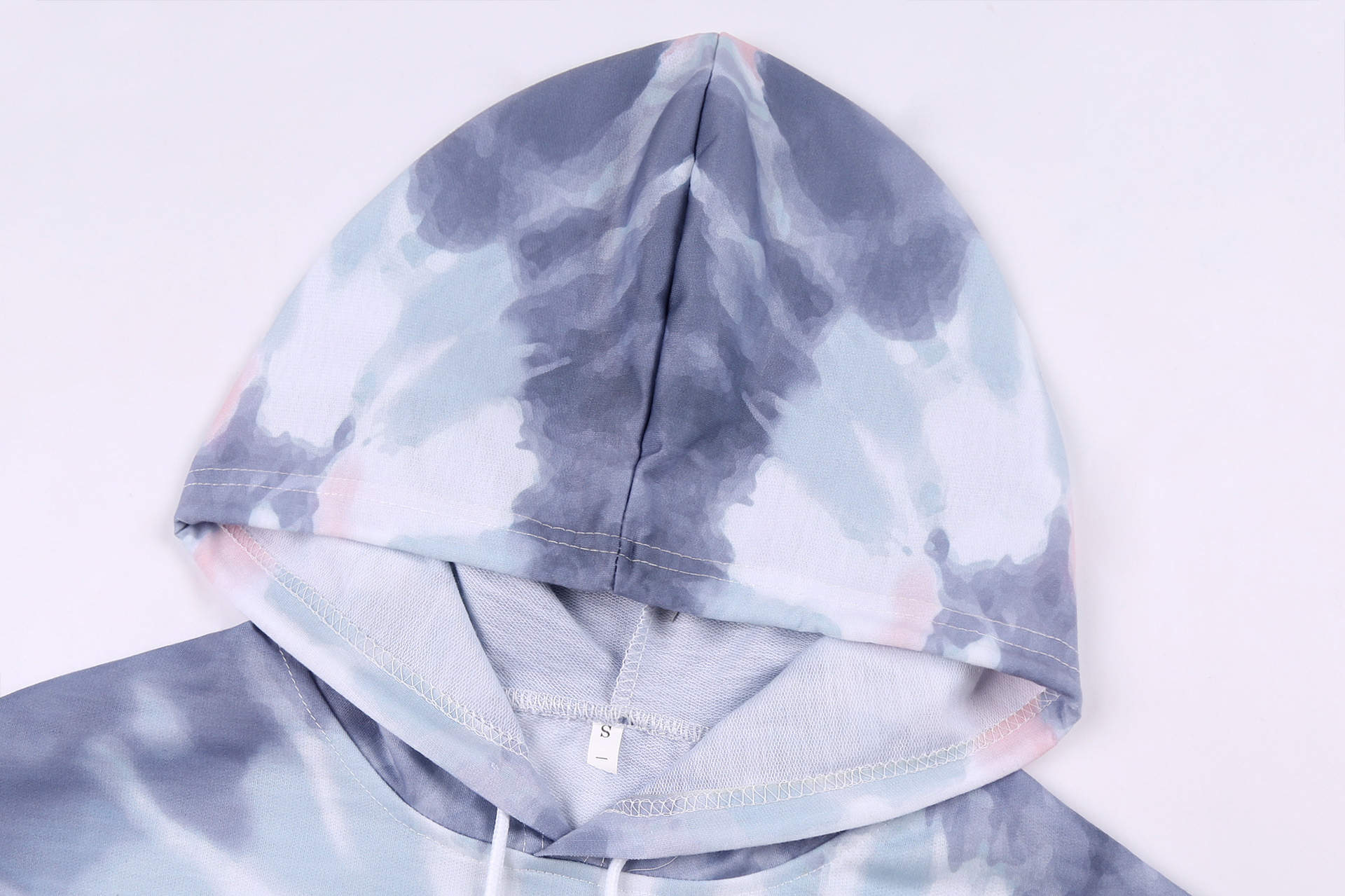 Title 31, Tie-Dye Printed Sweater Loose Hooded Long Sleev...