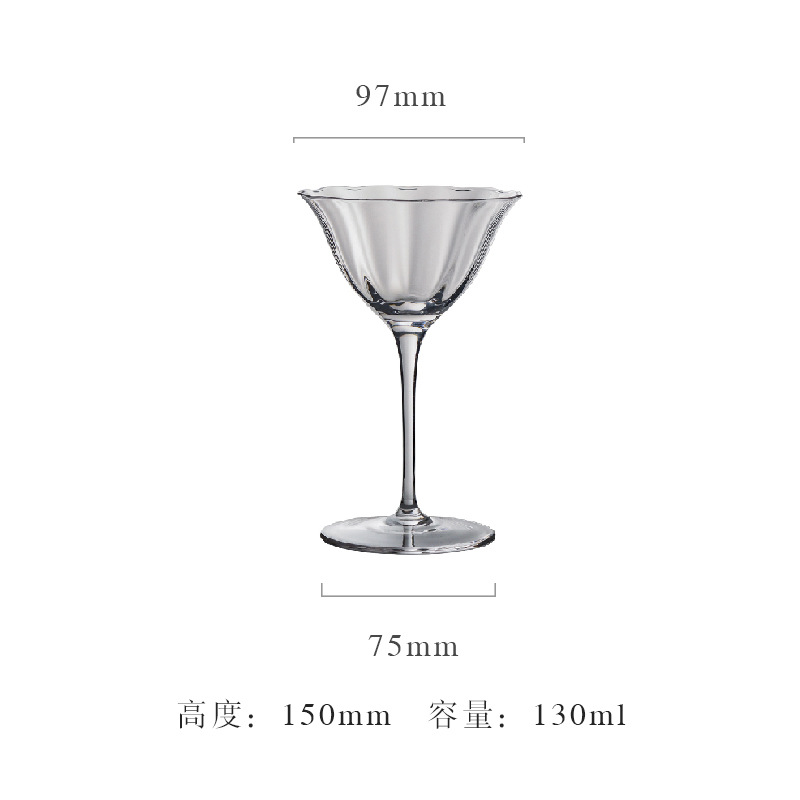 Transparent Martini Cup