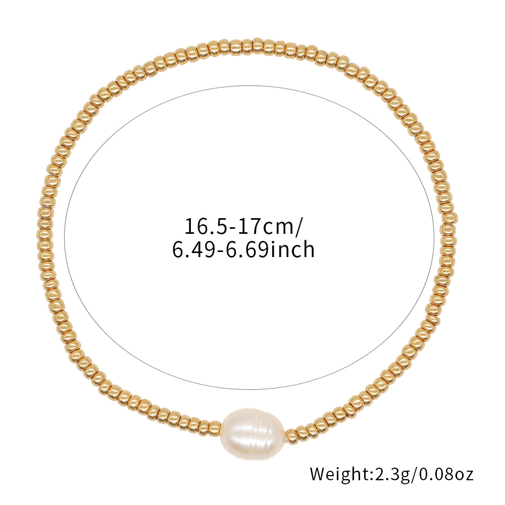 Affordable Luxury Pearl Bracelet A Chic Woven Gold-bead Accessory To Elevate Your Look