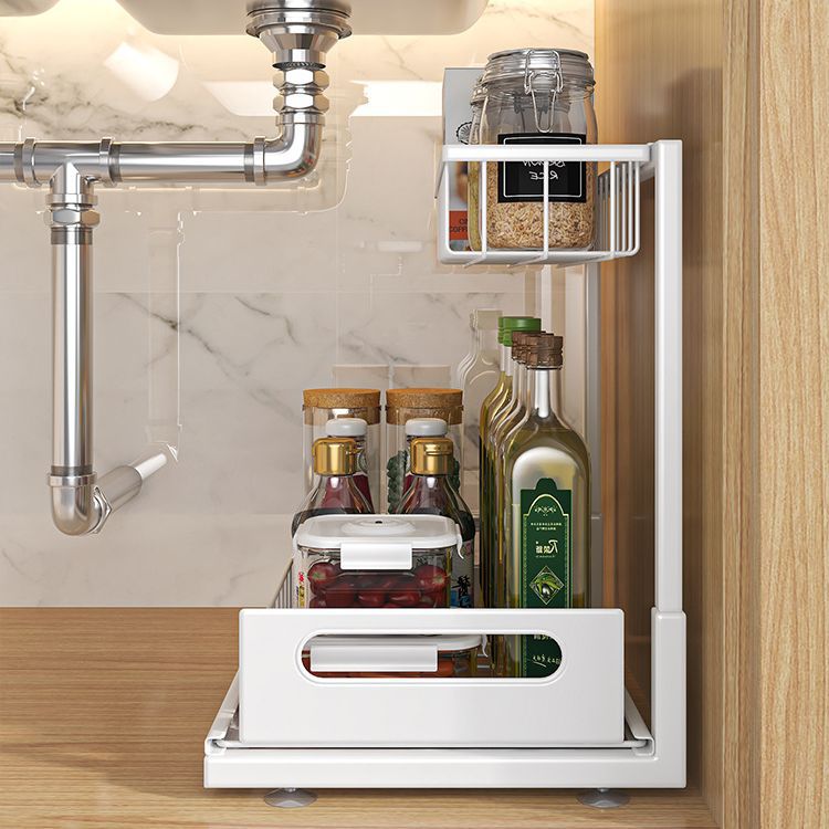 Under-the-sink Pull-out Shelf For The Kitchen Countertop Cornerstorage Rack For Spices And Condiments