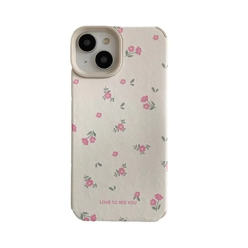 Small Floral Phone Case Drop-proof Simple