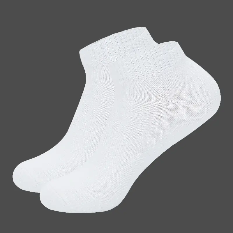 Mens Cotton Plain-colored Deodorant And Sweat-absorbent Ankle