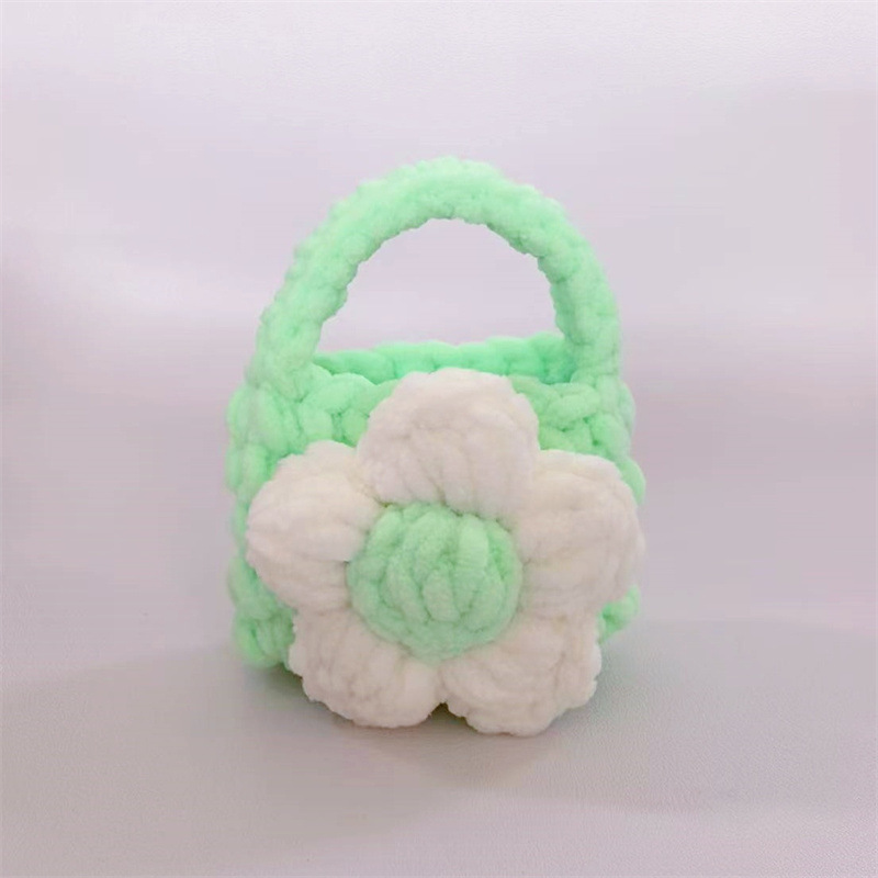 Finished Crocheted Camellia Earphone Case