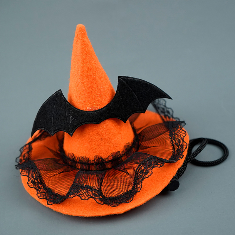 Pumpkin Color Lace Bat