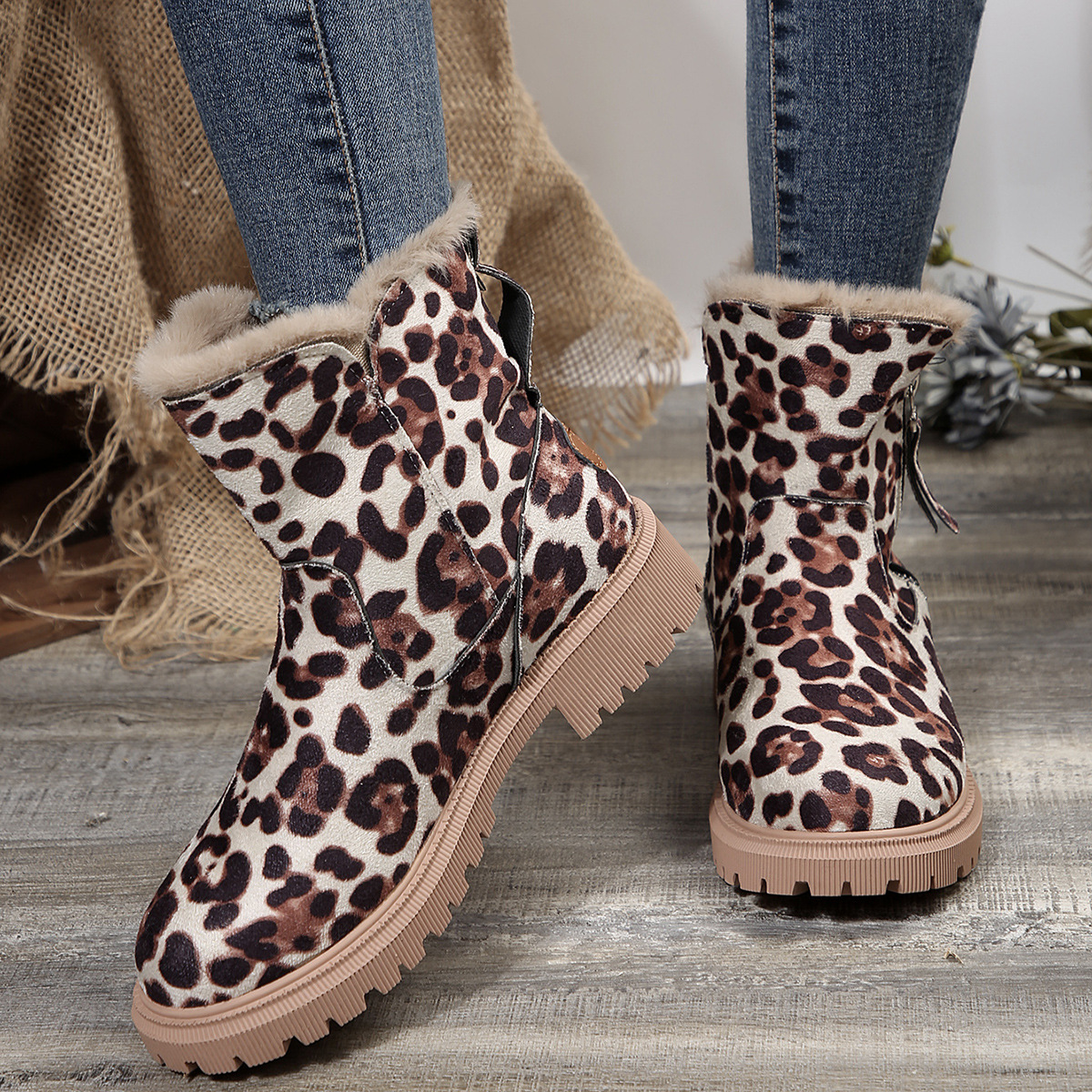 Title 13, Botas de nieve para mujer invierno nuevo cortas...