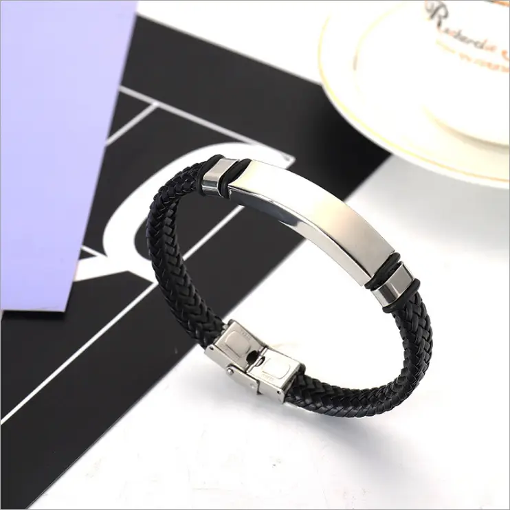 Fashionable Woven Leather Rope Retro Trendy Bracelet