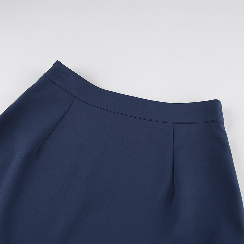 Title 8, Damen High Waist blaue Split Skirt. Stilvoller ...