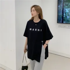 Casual Top T-shirt With Short Sleeves Women - Black - View 1