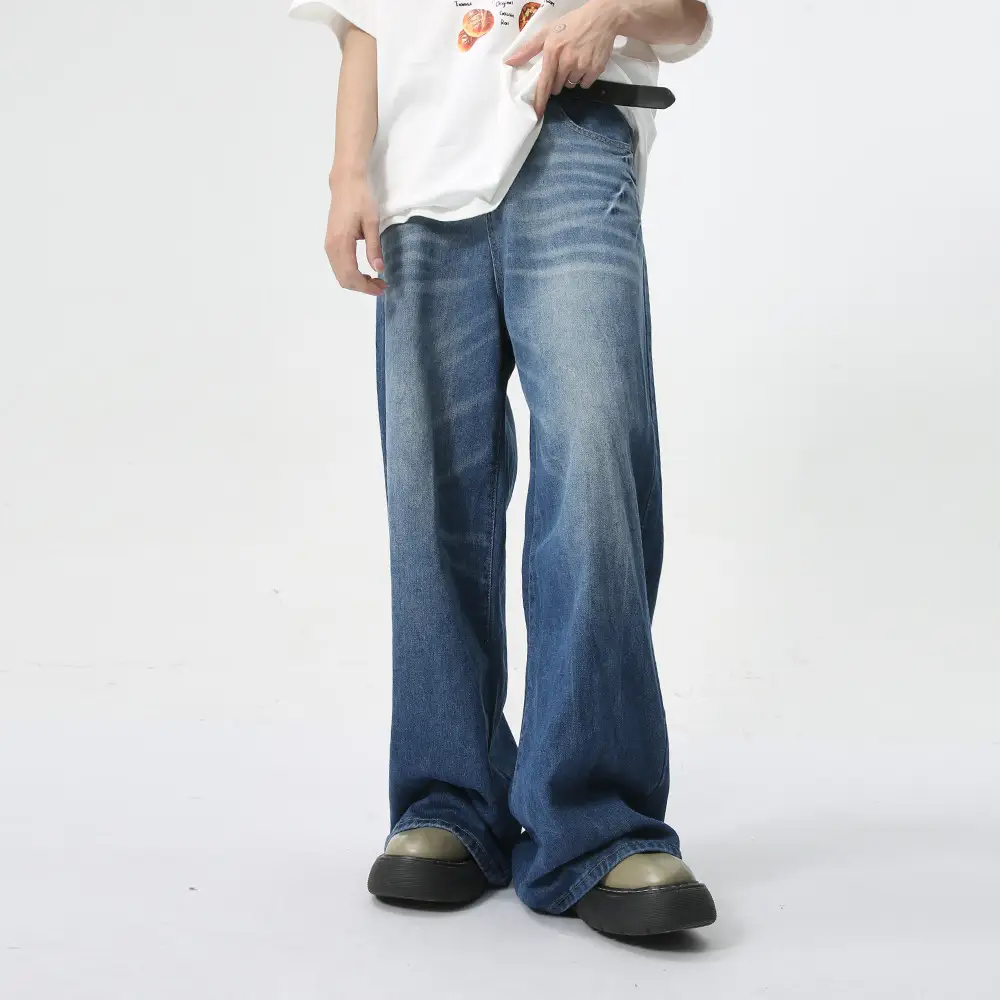 Men's Summer New Loose Straight Jeans