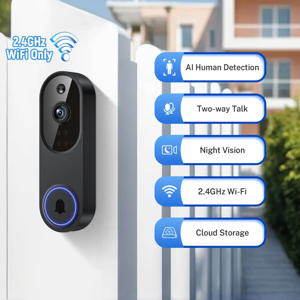 Smart Video Doorbell Wireless Remote Intercom
