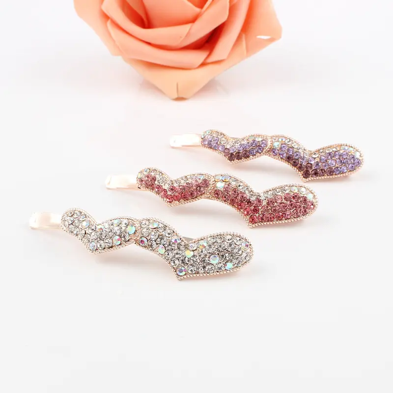 Women's Korean-style Heart Shape Rhinestone Hair