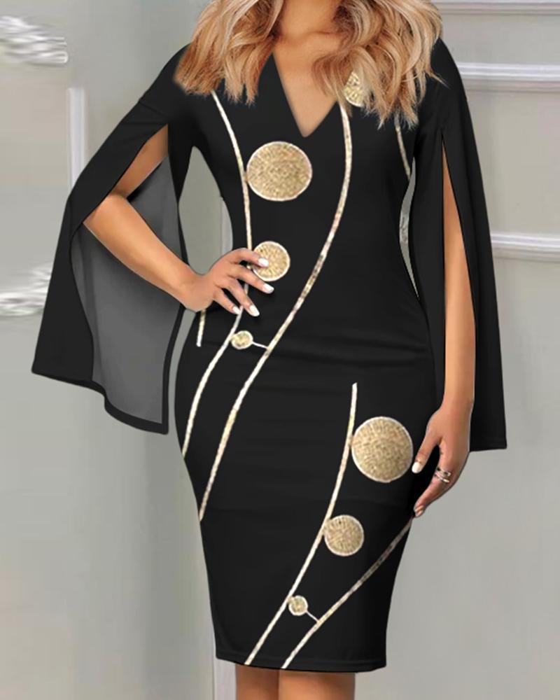 Women's Fashion Temperament Printed Dress