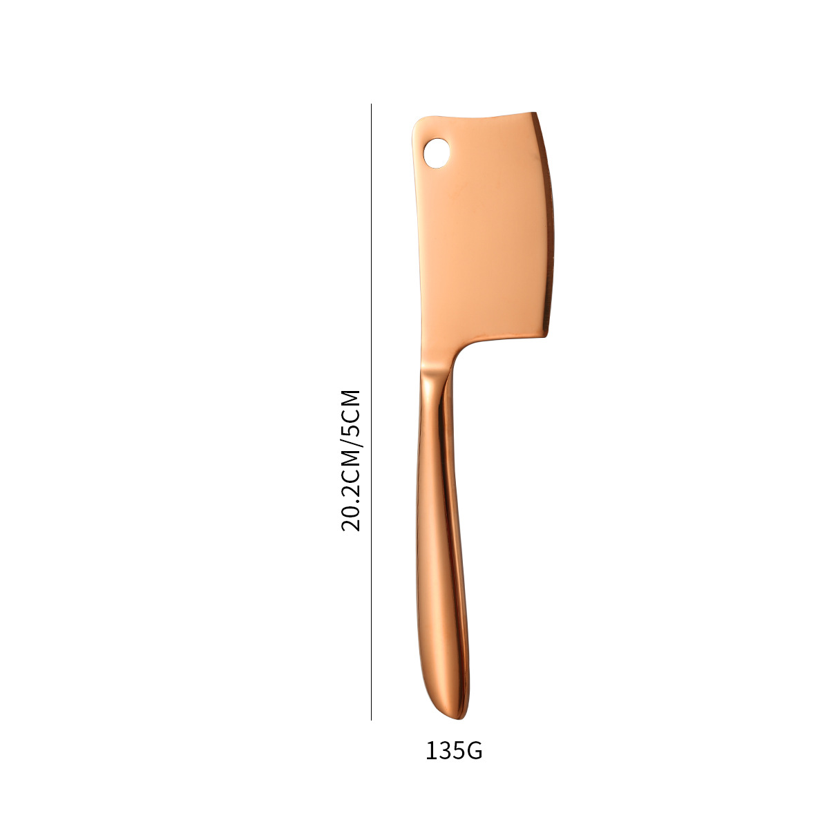 Cheese Square Knife Rose Gold