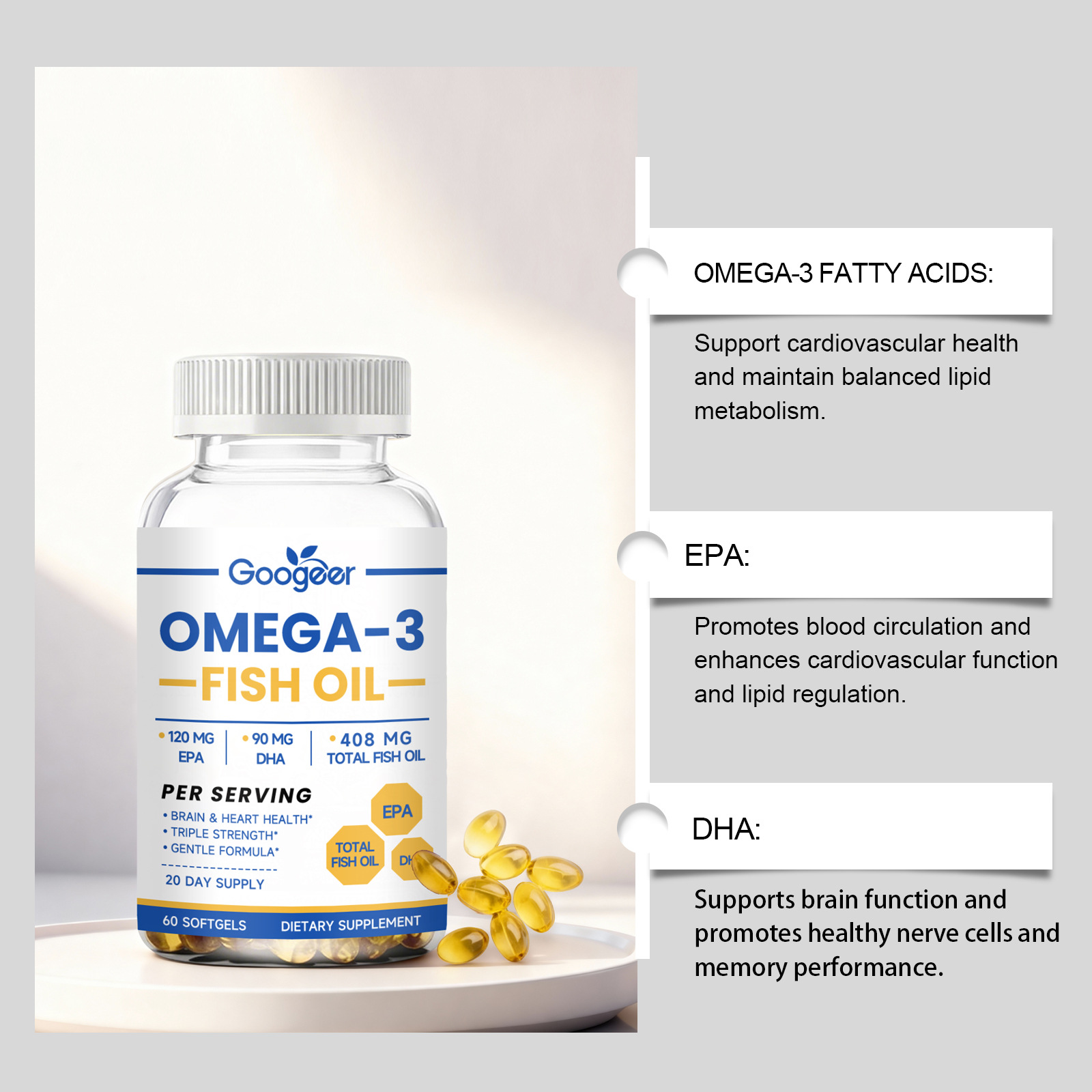 Omega-3 Fish Oil Softgels