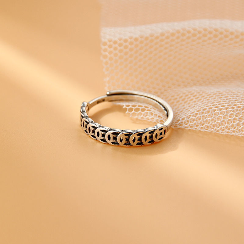Special-interest Design Sterling Silver Irregular Geometric Ring