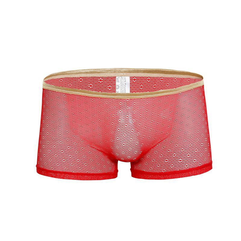 Title 3, Boxer shorts da uomo in mesh trasparente e tras...