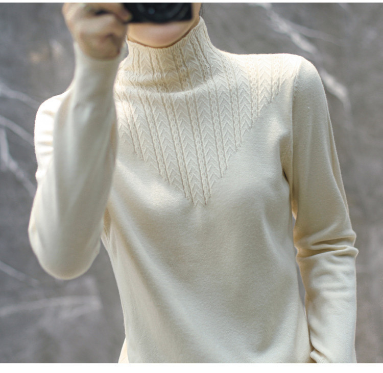 Title 10, Lace Mock Neck Sweater Women