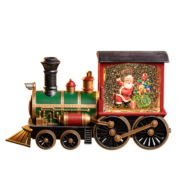 Christmas Santa Claus Train Music Box - Image 12